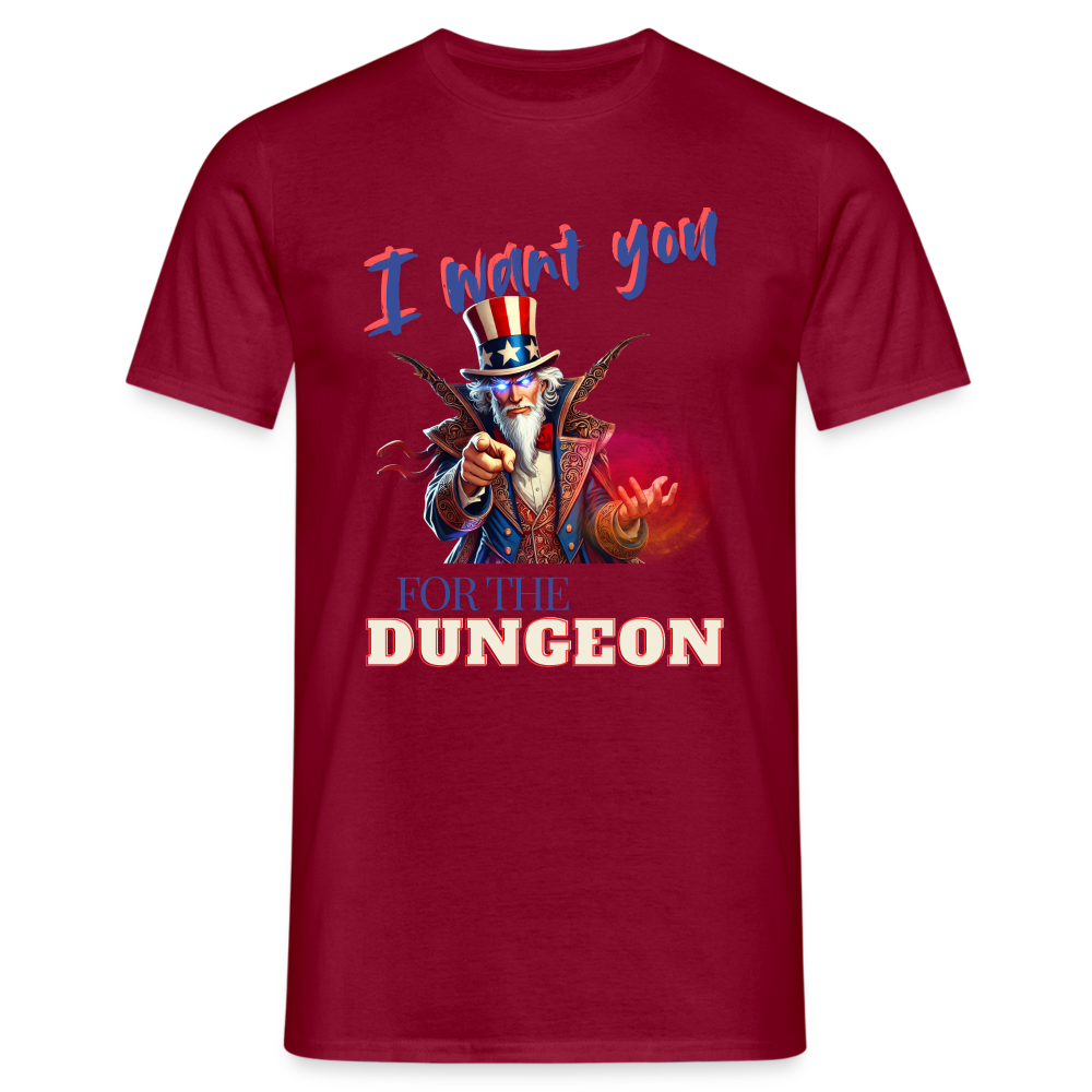 Dungeon Master Shirt "I want you for the Dungeon" - brick red