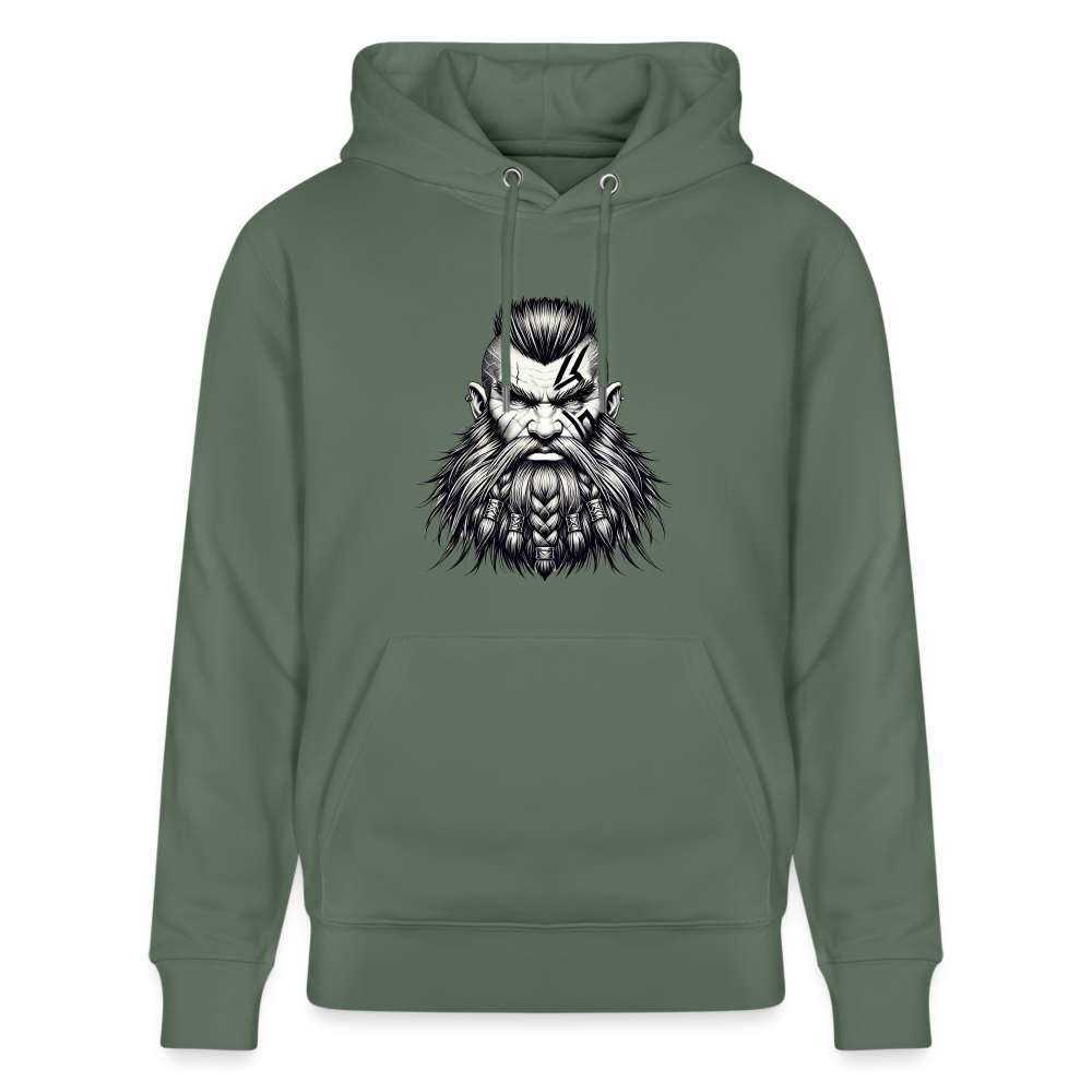 Stanley/Stella CRUISER Unisex Organic Hoodie Dwarves Head - cypress green