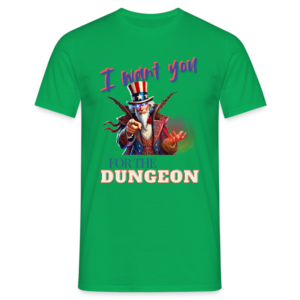 Dungeon Master Shirt "I want you for the Dungeon" - kelly green