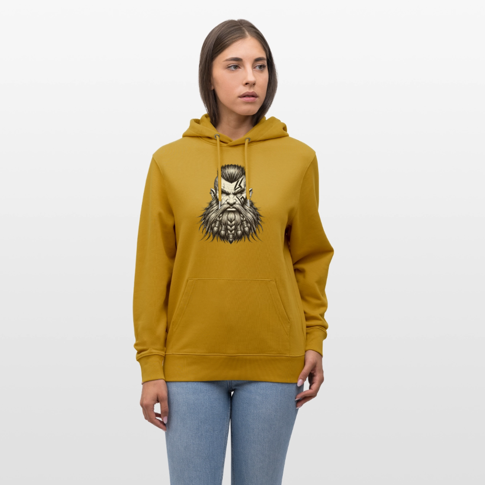 Stanley/Stella CRUISER Unisex Organic Hoodie Dwarves Head - ochre