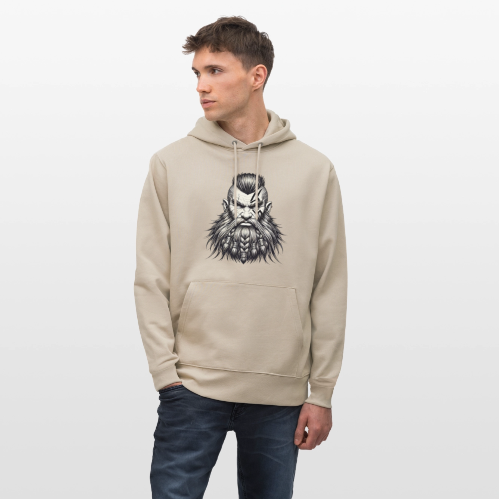 Stanley/Stella CRUISER Unisex Organic Hoodie Dwarves Head - beige