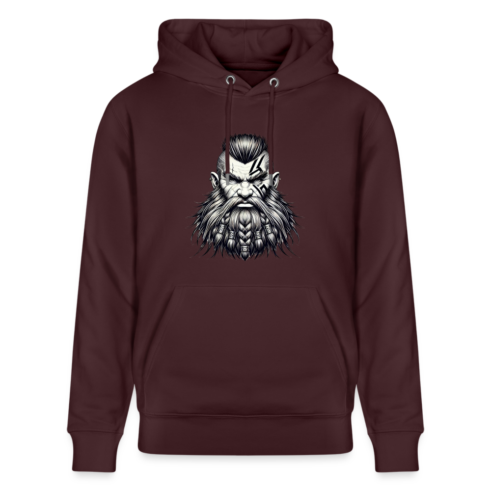 Stanley/Stella CRUISER Unisex Organic Hoodie Dwarves Head - maroon