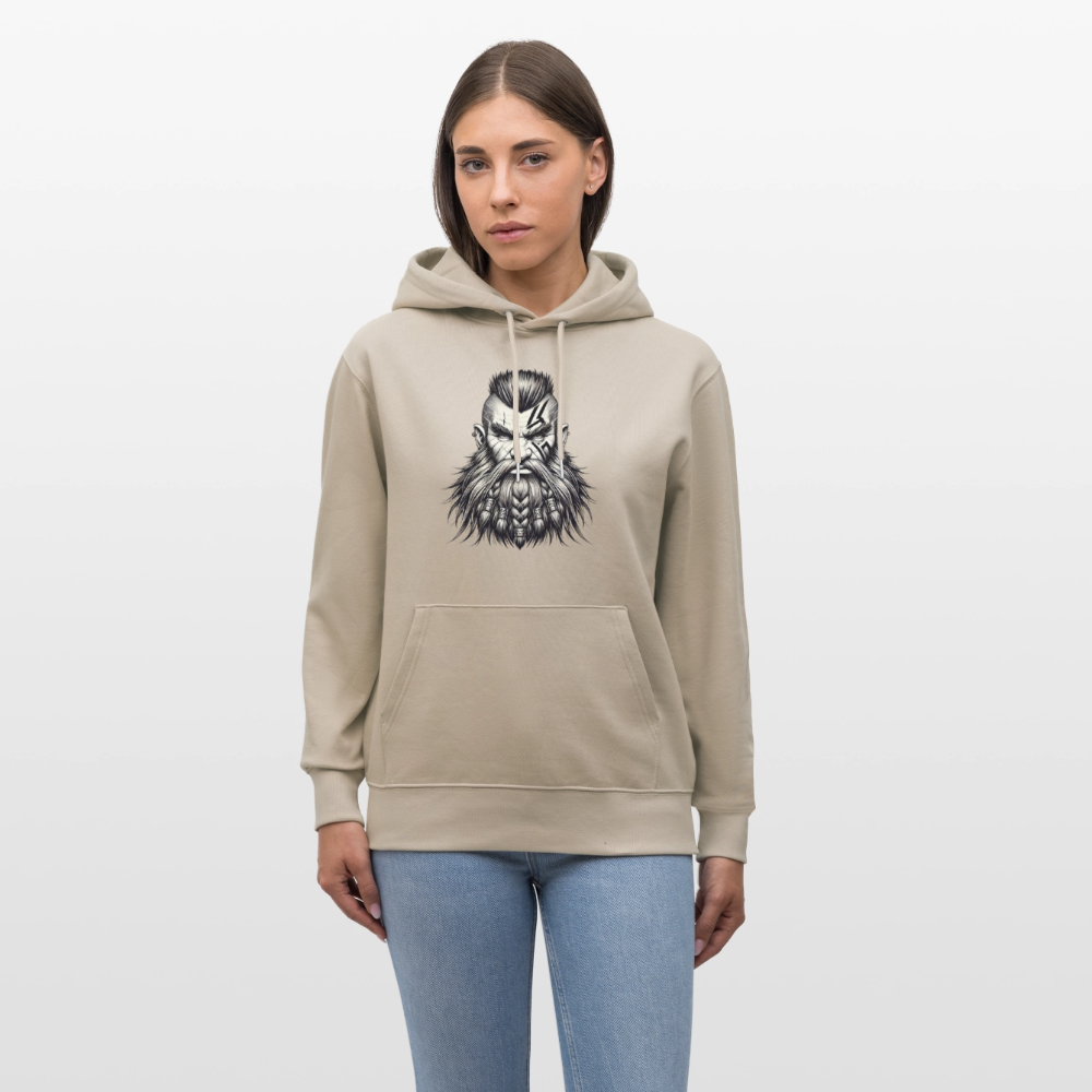 Stanley/Stella CRUISER Unisex Organic Hoodie Dwarves Head - beige